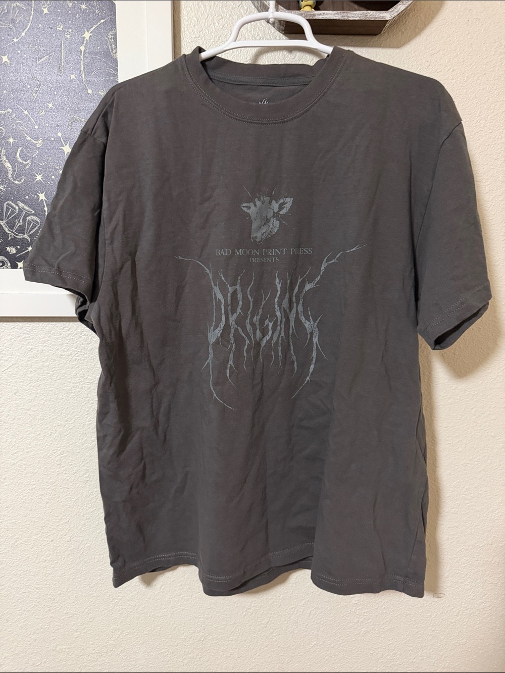 Bad moon print press shirt